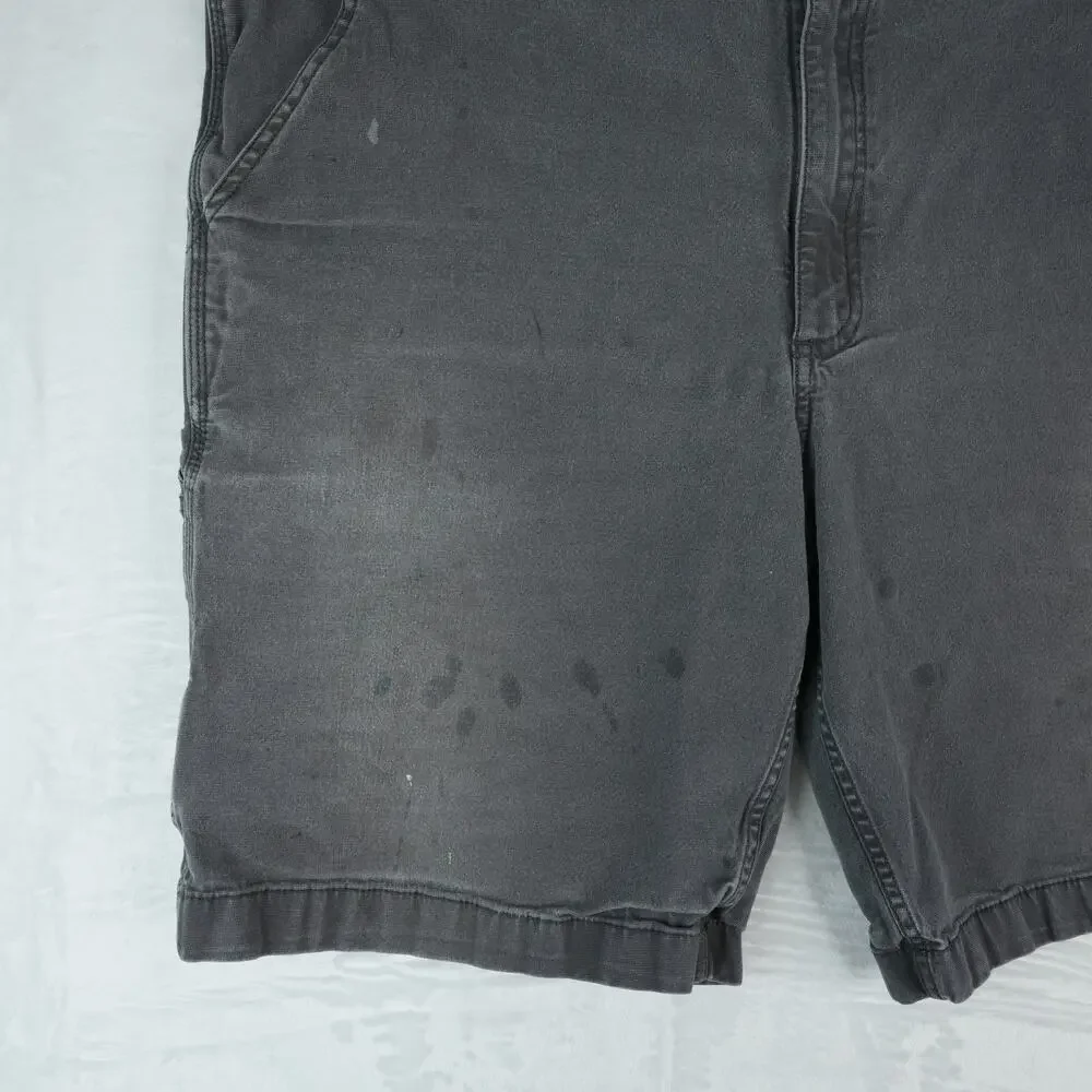 Carhartt Shorts Mens‎ 42x10 Gray Stained Workwear Cargo Utility Carpenter 103652